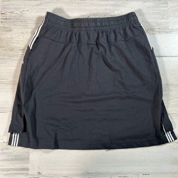 Adidas Women's Game and Go Casual Skirt Black Stripe Size Small FI7053 - Picture 3 of 6